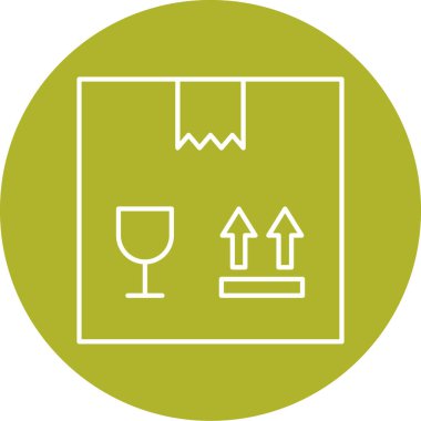 Bir dağıtım simgesinin vektör illüstrasyonu