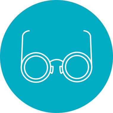 gözlük ikonu vektör illüstrasyonu