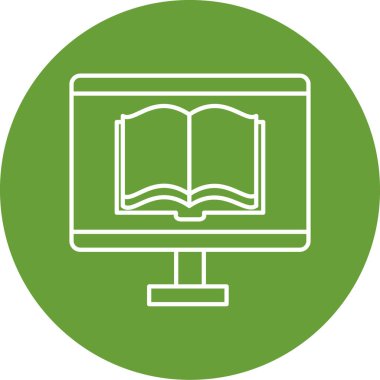 Kitap simgesinin vektör illüstrasyonu