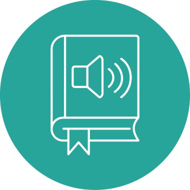 Kitap simgesinin vektör illüstrasyonu