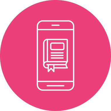 Cep telefonu simgesi, vektör illüstrasyonu