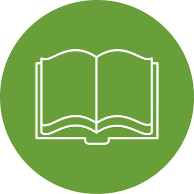 kitap simgesi, vektör illüstrasyonu