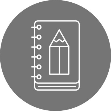 Kalem. Web simgesi basit illüstrasyon