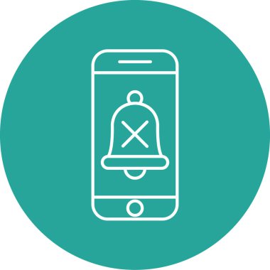 Cep telefonu simgesinin vektör illüstrasyonu