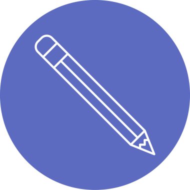 Kalem. Web simgesi basit illüstrasyon