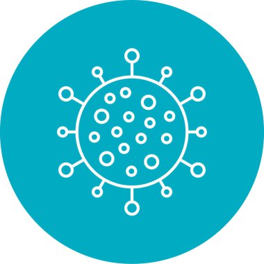 Virüs simgesinin vektör illüstrasyonu