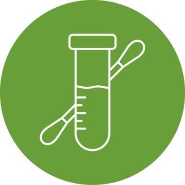 Eşsiz test simgesi vektör illüstrasyonu