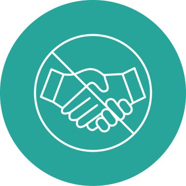vector illustration of business handshake icon