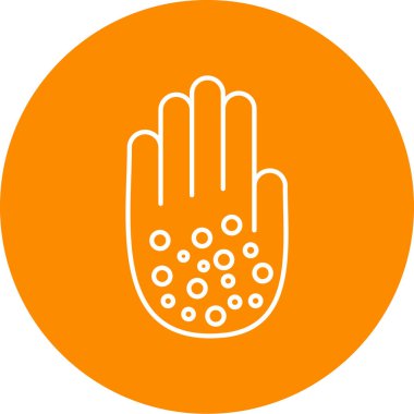 Bir dur işareti simgesinin vektör illüstrasyonu