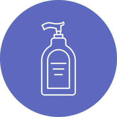 Bir şişe simgesinin vektör illüstrasyonu