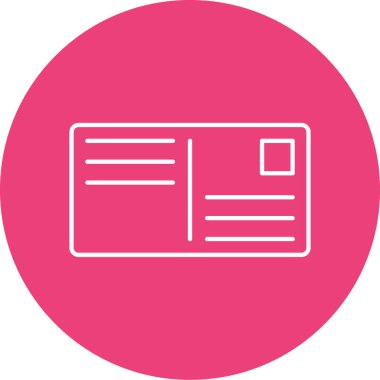 pasaport vektör satırı simgesi