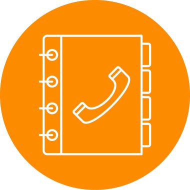 Bir telefon simgesinin vektör illüstrasyonu