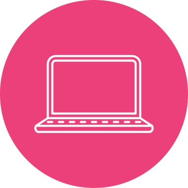 Modern dizüstü bilgisayarın vektör illüstrasyonu