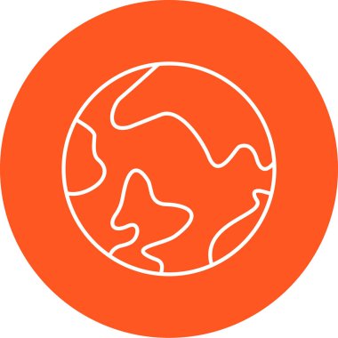 Dünya Küresi. Web simgesi