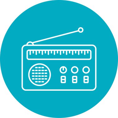 radyo simgesi vektör illüstrasyonu