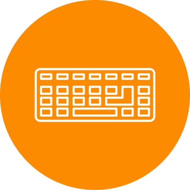 Klavye, bilgisayar simgesi. Basit resimleme