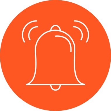 Çan simgesinin vektör illüstrasyonu
