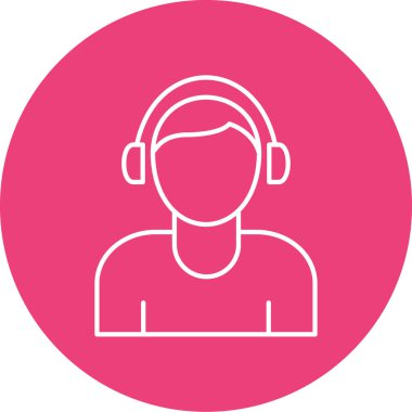 Çağrı merkezi simgesinin vektör illüstrasyonu