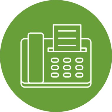 Tek arama simgesinin vektör illüstrasyonu