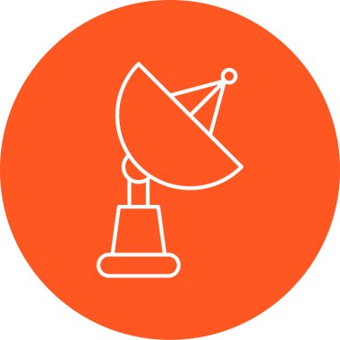 uydu vektör düz simge