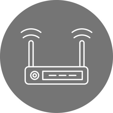 Yönlendirici simgesi, vektör illüstrasyonu