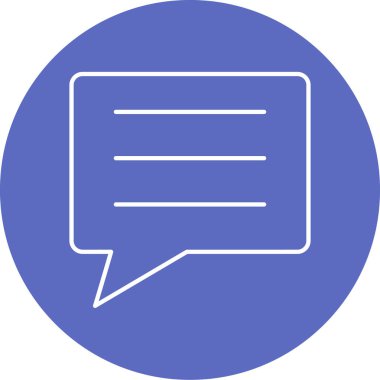 Konuş. Web simgesi basit illüstrasyon