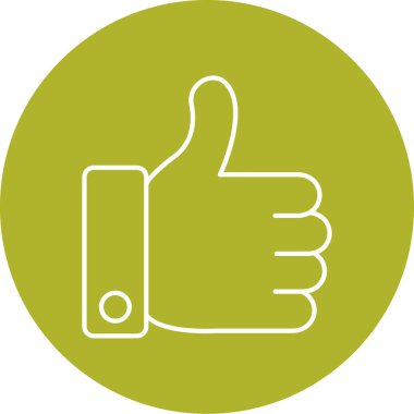 başparmak yukarı simgesi, vektör illüstrasyonu