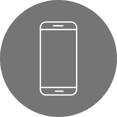 Cep telefonu simgesi, vektör illüstrasyonu