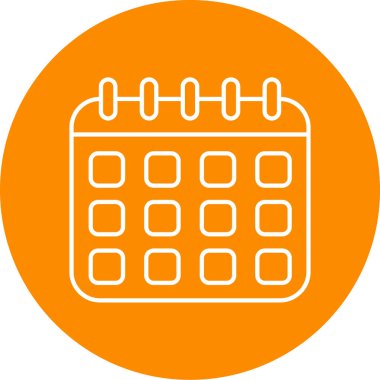 Takvim simgesi vektör illüstrasyonu