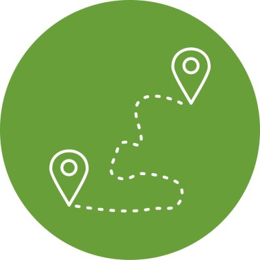 konum simgesi, vektör çizimi