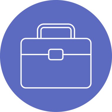 Evrak çantası simgesinin vektör illüstrasyonu