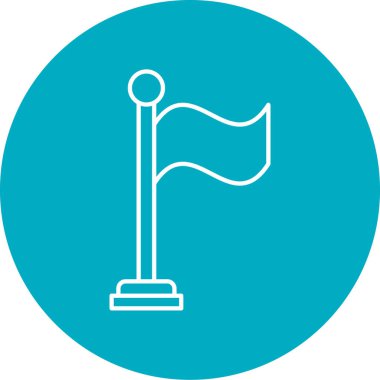 bayrak ikonu vektör illüstrasyonu