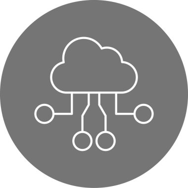 Bulut ağı. Basit resimleme