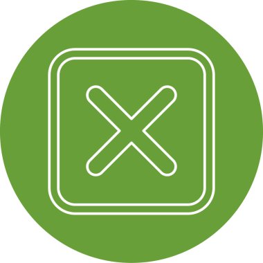 İptal edilmiş bir simgenin vektör illüstrasyonu