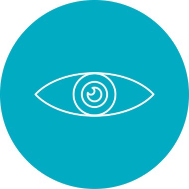 Göz simgesinin vektör illüstrasyonu