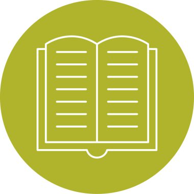 Kitap. Web simgesi basit illüstrasyon
