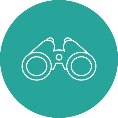 Dürbün. Web simgesi vektör illüstrasyonu