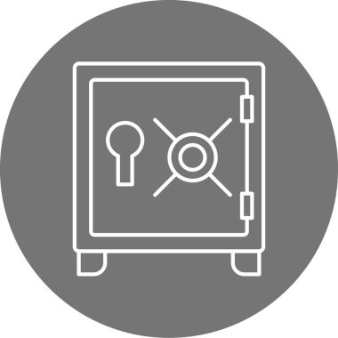 Modern güvenlik simgesinin vektör illüstrasyonu