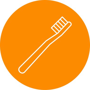 Diş fırçası simge vektör çizim