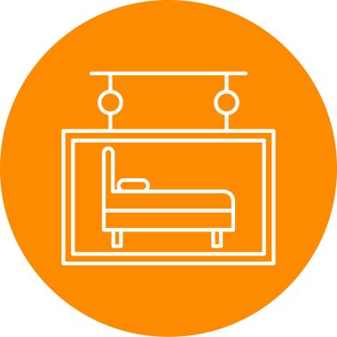 Mobilya simgesinin vektör illüstrasyonu