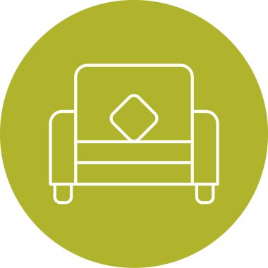 kanepe ikonu vektör illüstrasyonu