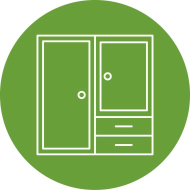 Bir pencere simgesinin vektör illüstrasyonu