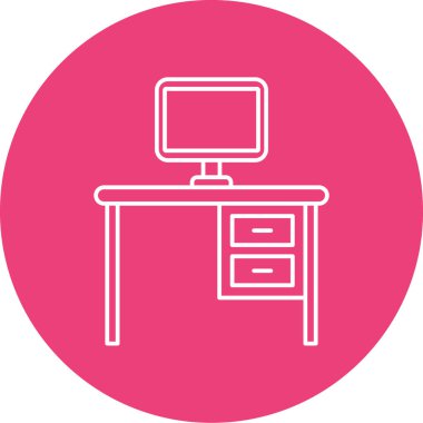 Bilgisayar simgesinin vektör illüstrasyonu