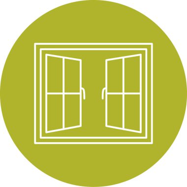Pencere. Web simgesi basit illüstrasyon