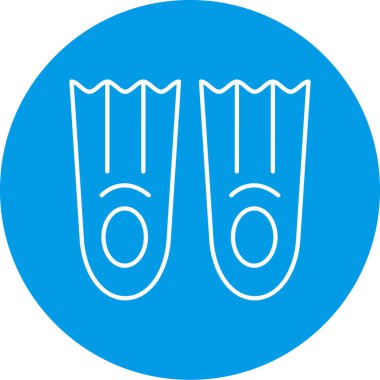 Plaj simgesinin vektör illüstrasyonu