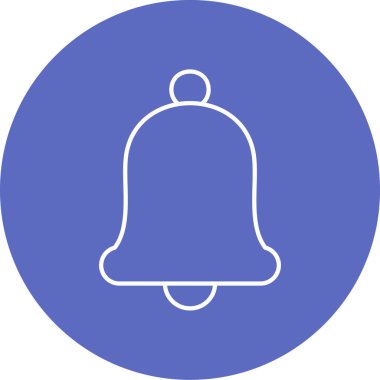 Çan simgesinin vektör illüstrasyonu