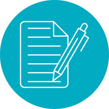 belge simgesi, vektör çizimi