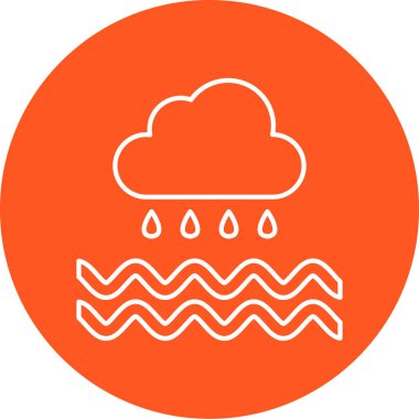 Hava durumu. Web simgesi basit tasarım