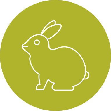 Şirin bir tavşanın vektör çizimi