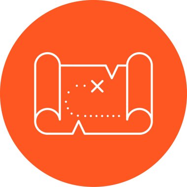 Bir yıldız simgesinin vektör illüstrasyonu